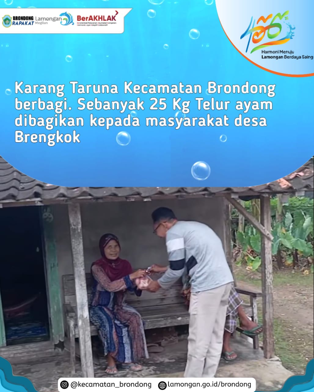 GIAT SOSIAL KARANG TARUNA KECAMATAN BRONDONG