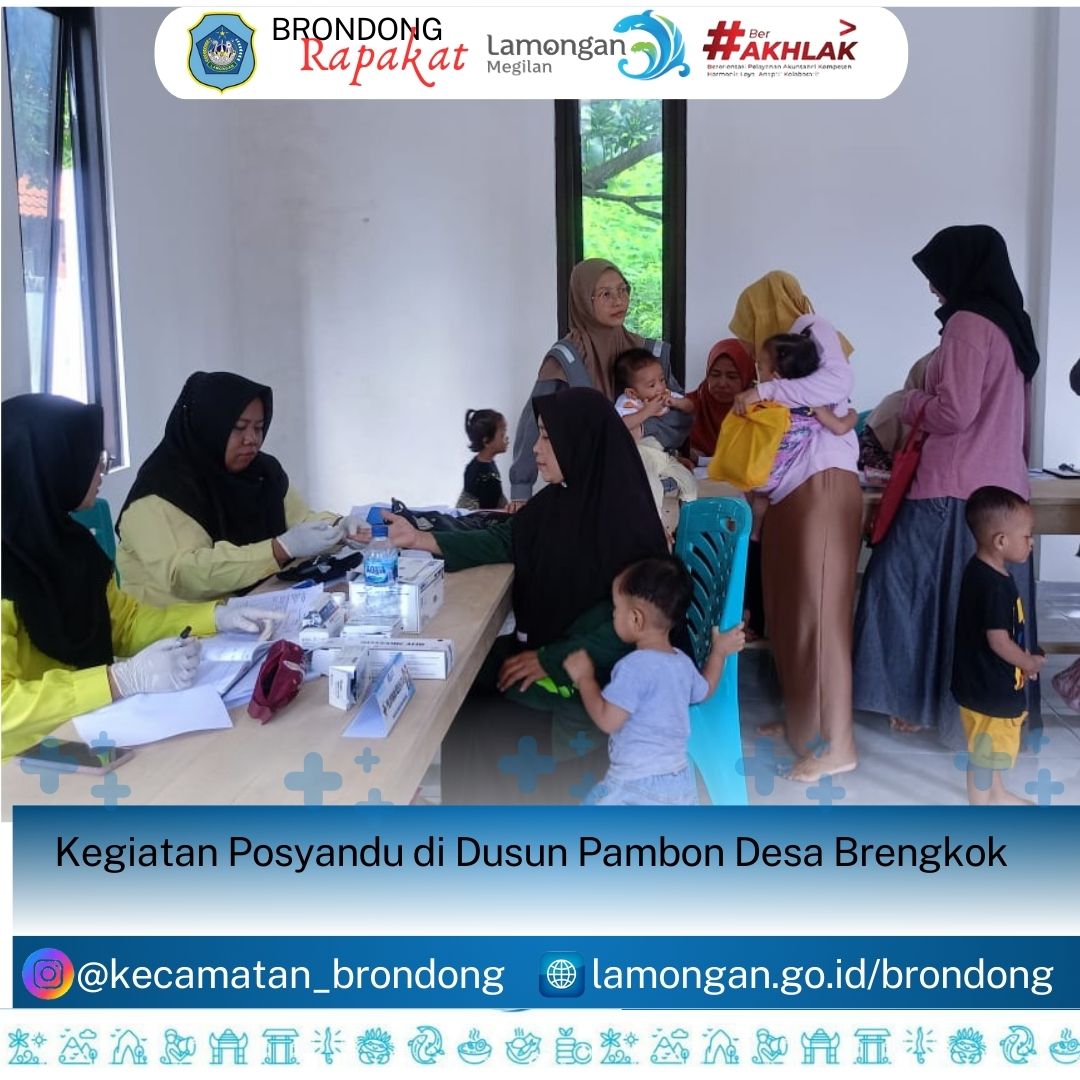 Kegiatan Posyandu di Dusun Pambon Desa Brengkok