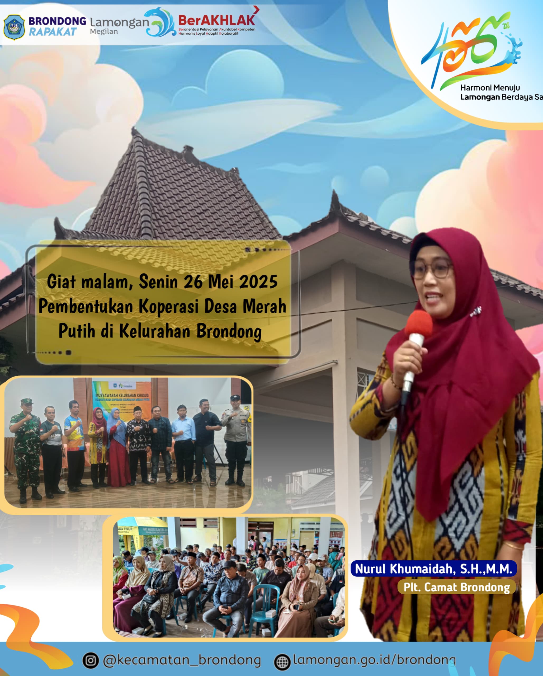 PEMBENTUKAN KOPERASI DESA MERAH PUTIH UNTUK PENGUATAN EKONOMI MASYARAKAT KELURAHAN BRONDONG