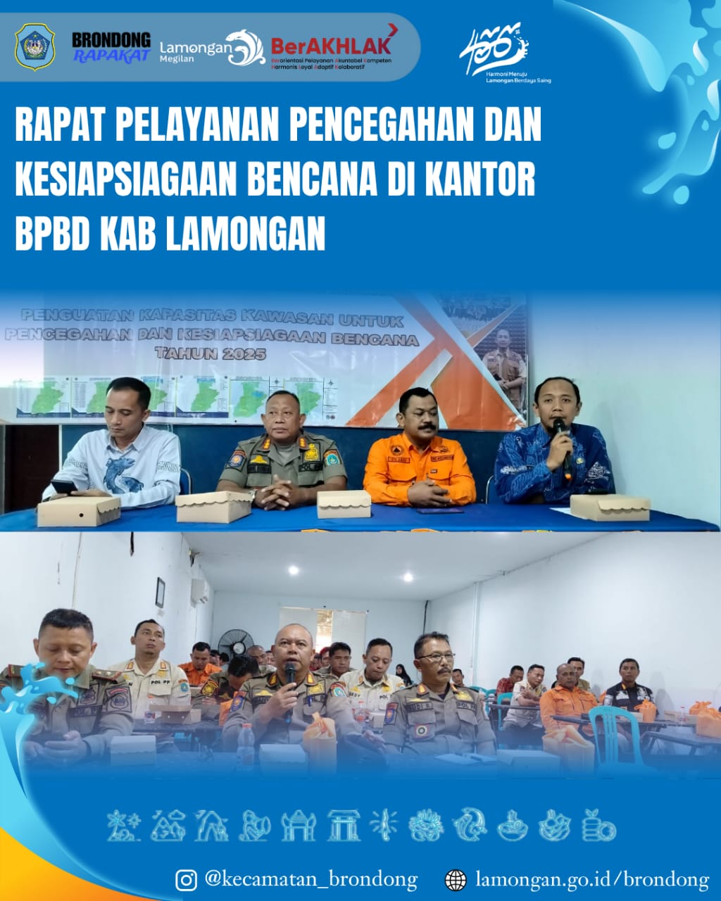 KECAMATAN BRONDONG AKTIF DUKUNG KESIAPSIAGAAN BENCANA