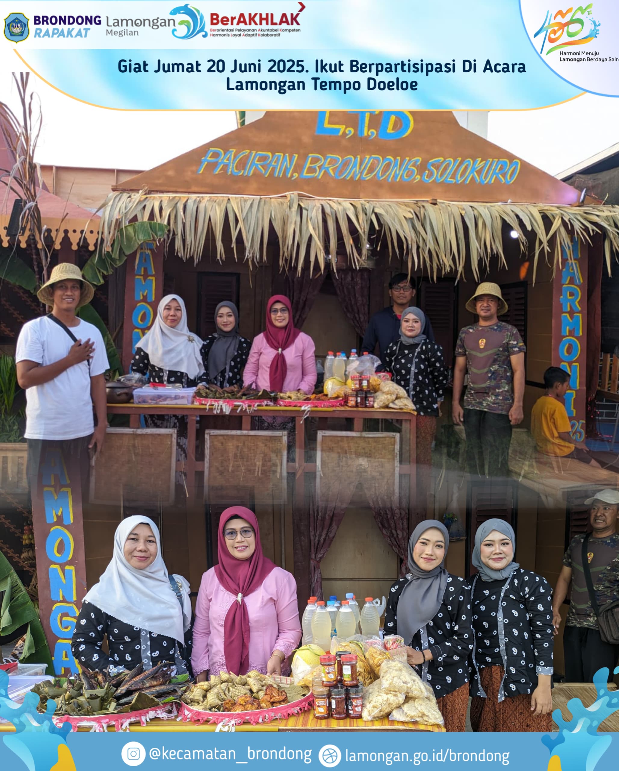 KECAMATAN BRONDONG MERIAHKAN ACARA LAMONGAN TEMPO DOELOE