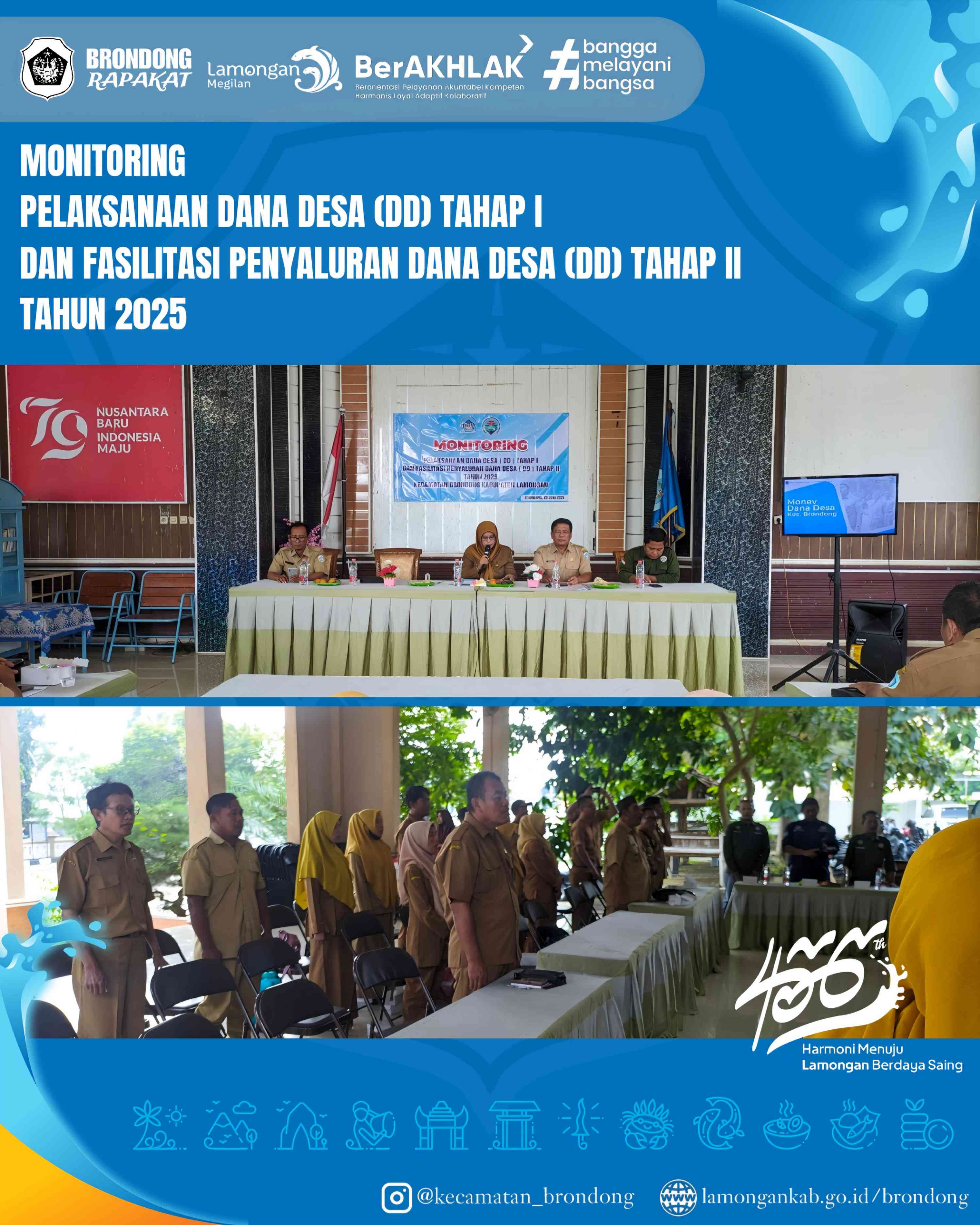 MONITORING DAN FASILITASI PENYALURAN DANA DESA TAHUN 2025 DI KECAMATAN BRONDONG