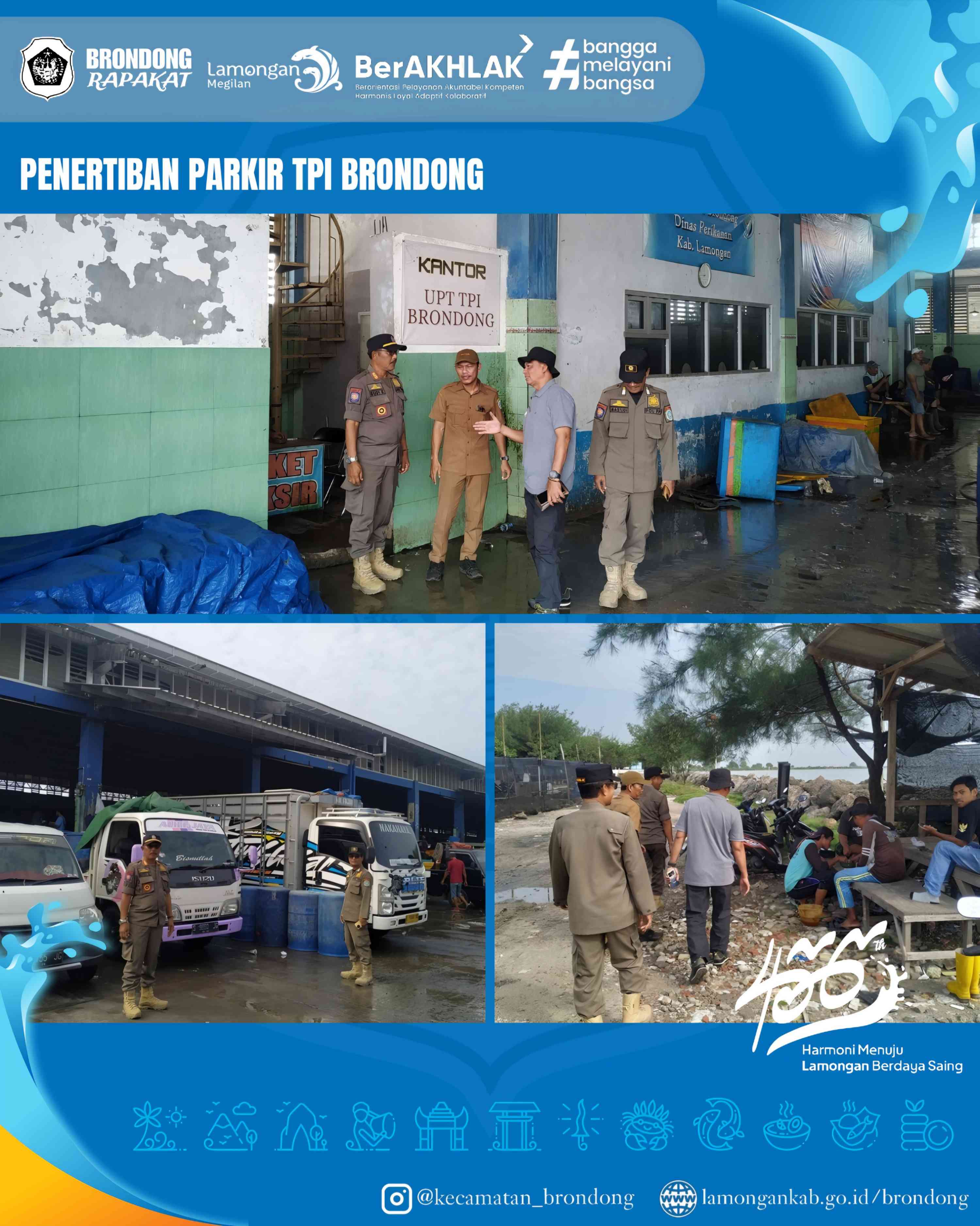 PENERTIBAN PARKIR TPI BRONDONG OLEH PETUGAS TRANTIBUM