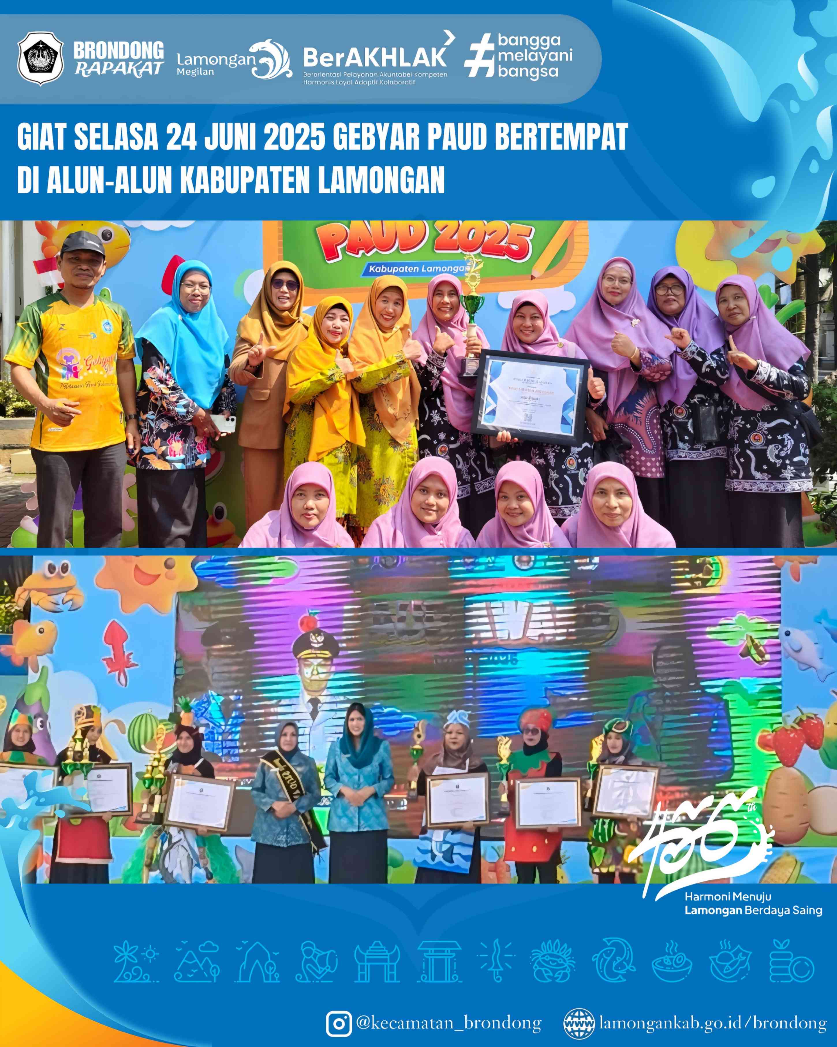 GEBYAR PAUD 2025 MERIAHKAN ALUN-ALUN KABUPATEN LAMONGAN