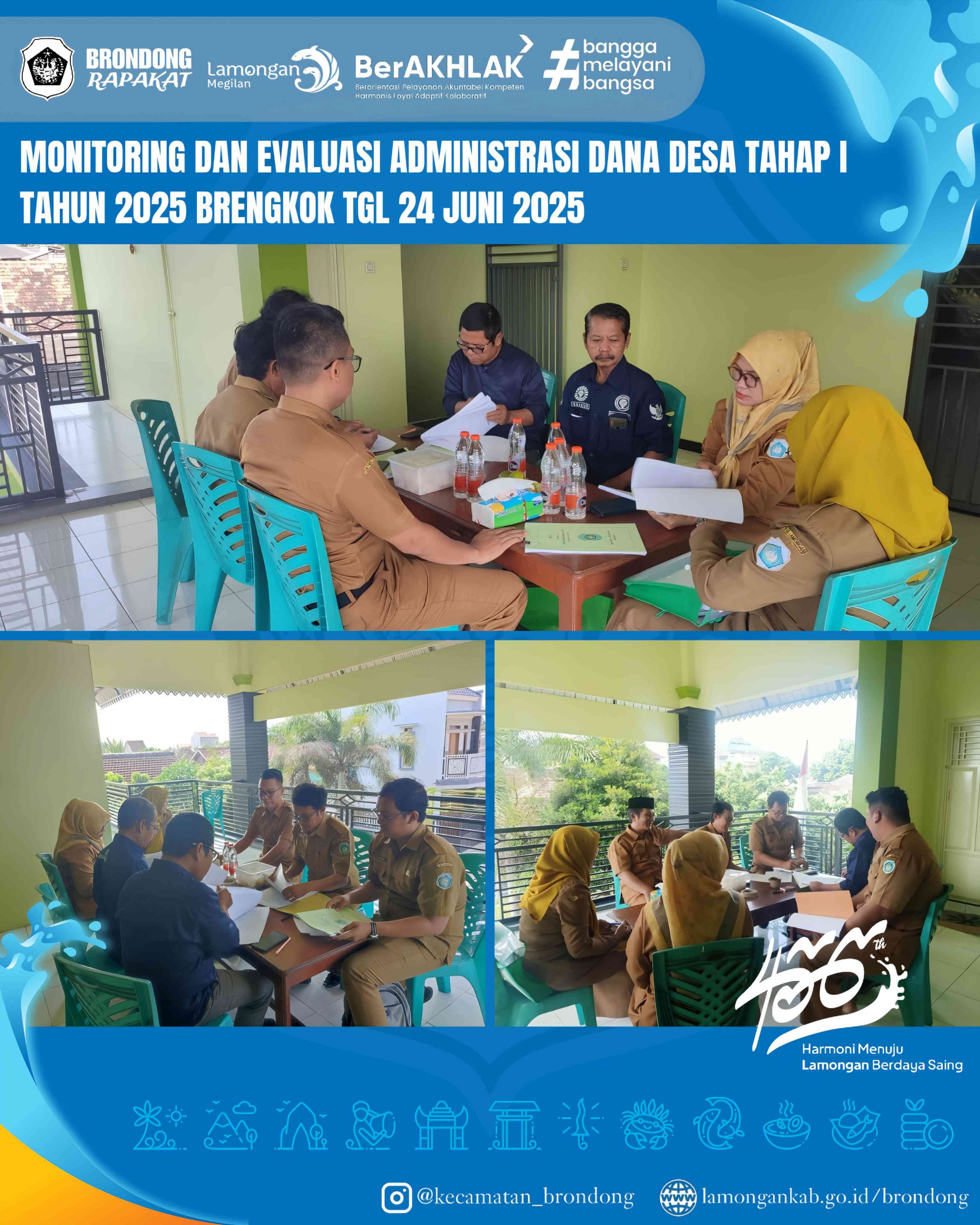 MONITORING DAN EVALUASI ADMINISTRASI DANA DESA TAHAP I TAHUN 2025 DI DESA BRENGKOK