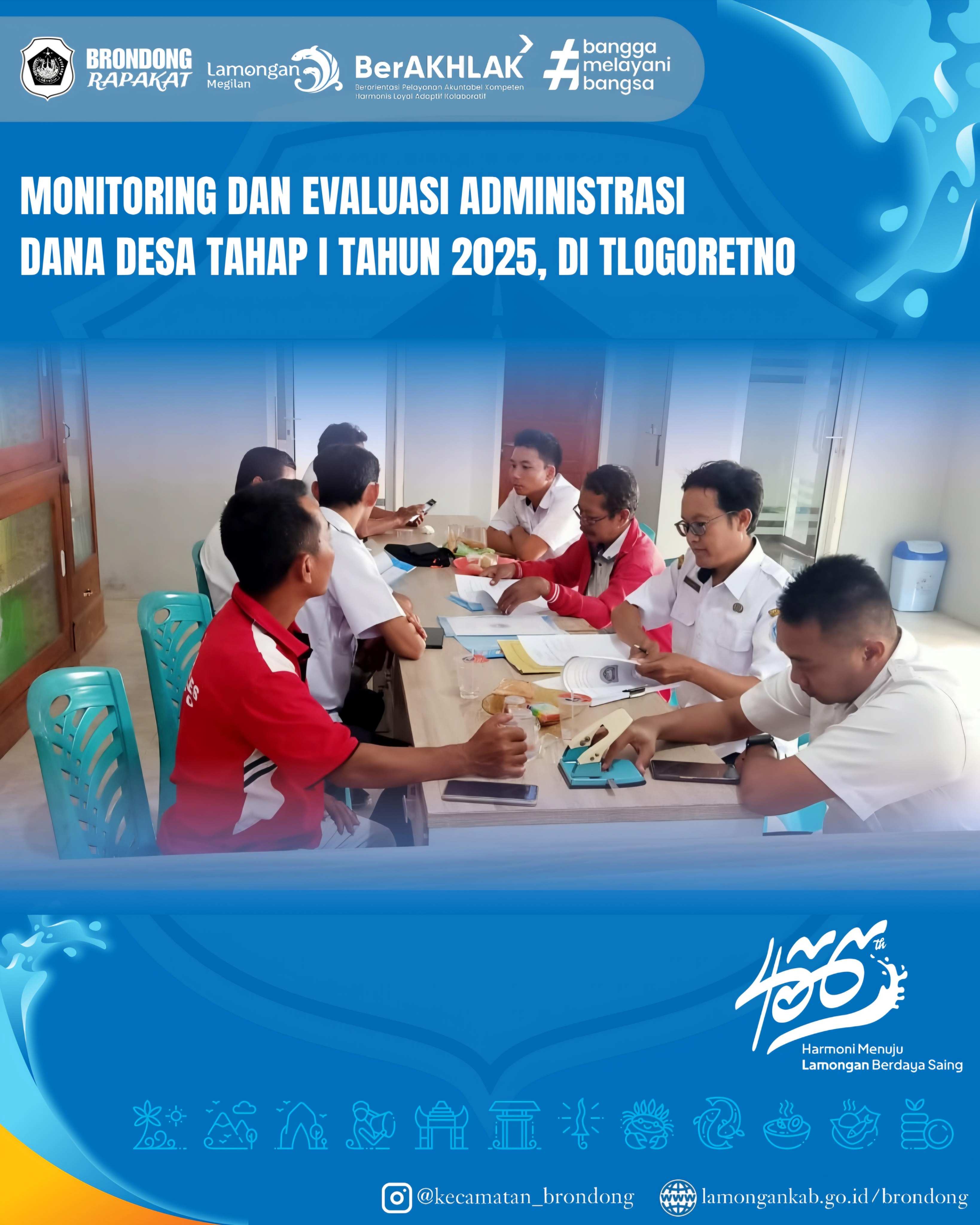 MONITORING DAN EVALUASI DANA DESA TAHAP I TAHUN 2025 DI DESA TLOGORETNO