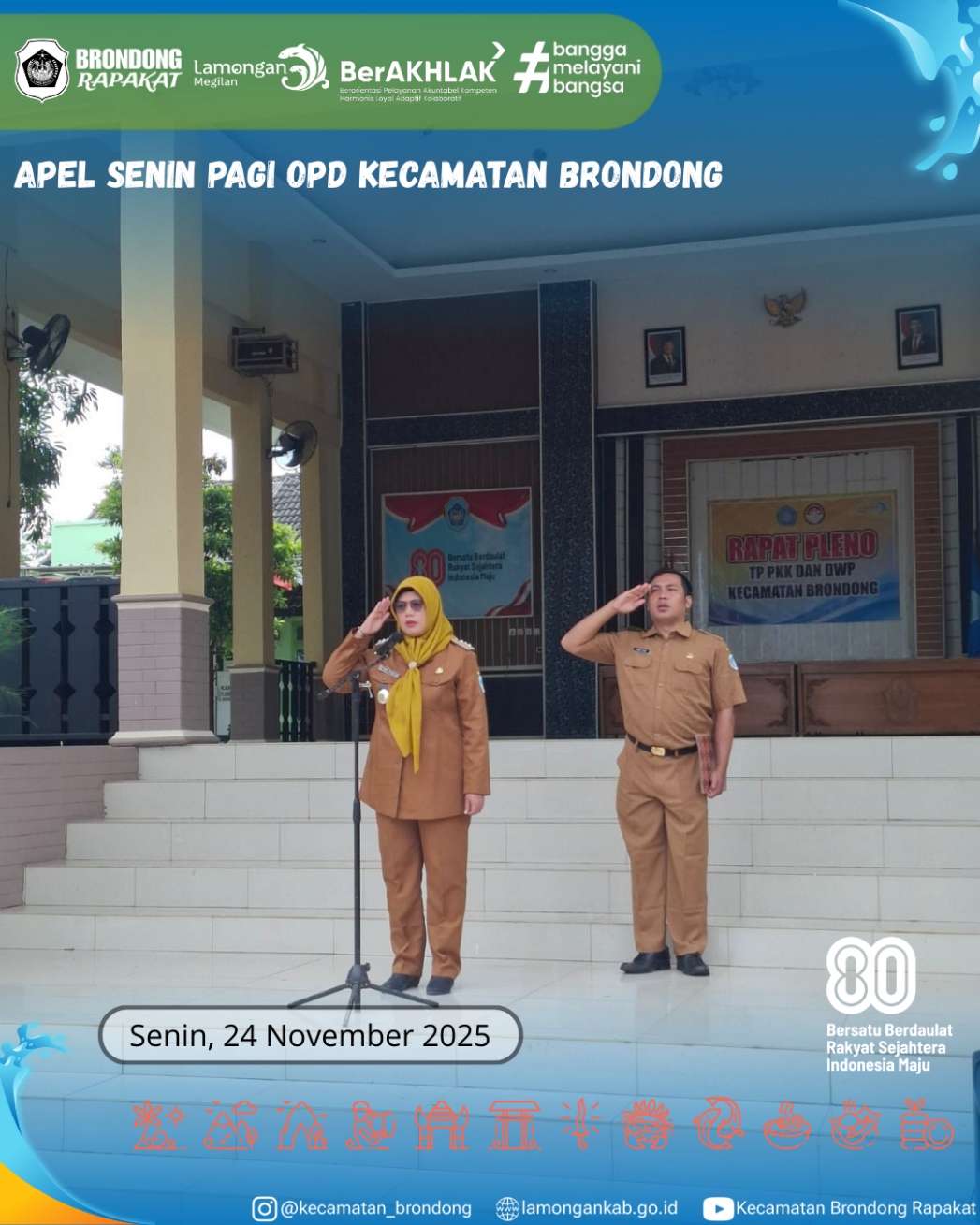 Foto: APEL SENIN PAGI KECAMATAN BRONDONG