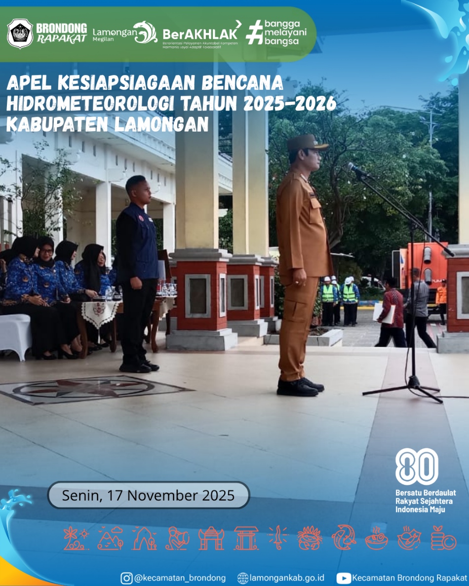 Foto: APEL KESIAPSIAGAAN BENCANA HIDROMETEOROLOGI UNTUK SINERGI LAMONGAN TANGGUH