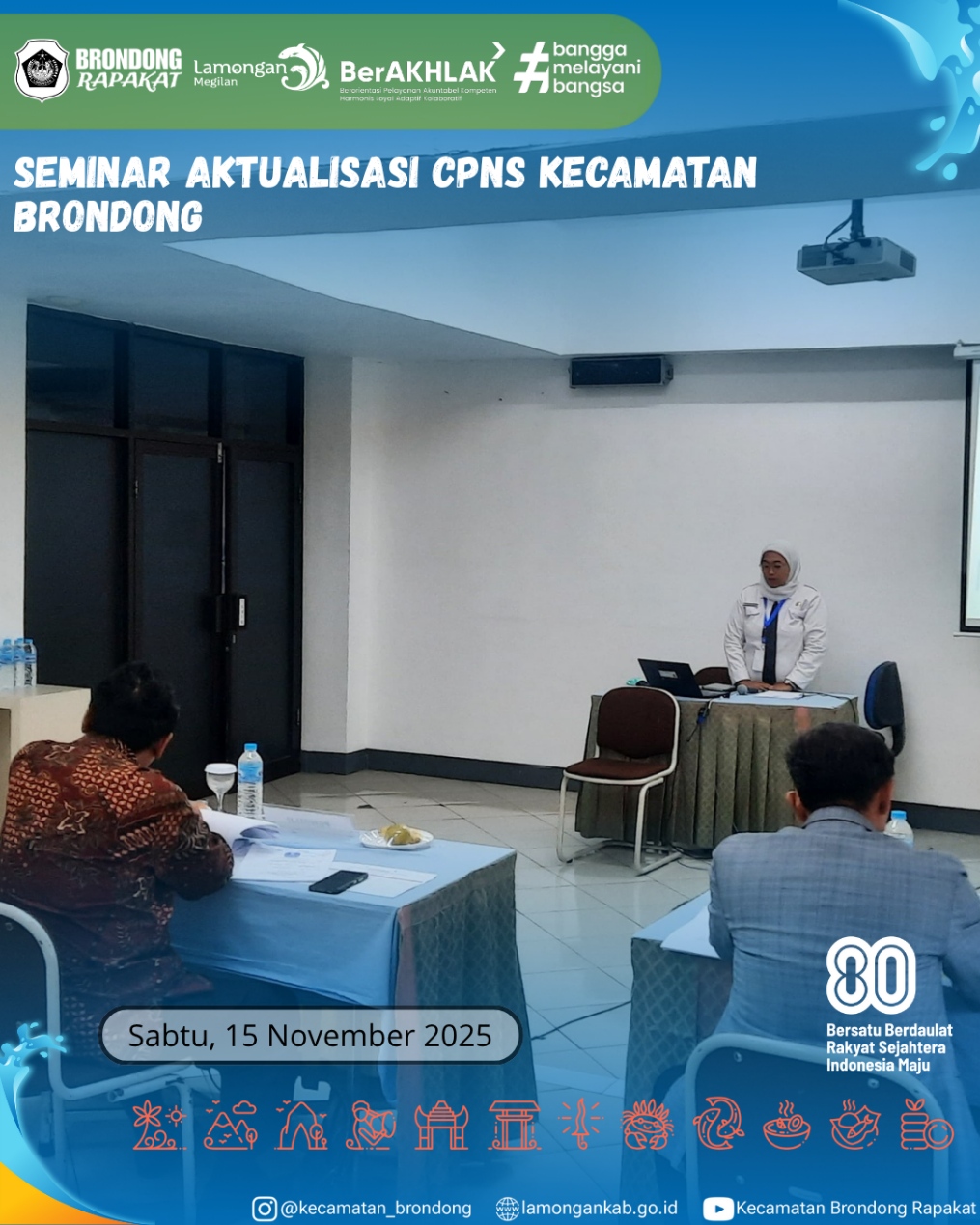 Foto: SEMINAR AKTUALISASI CPNS KECAMATAN BRONDONG DI STIESIA SURABAYA