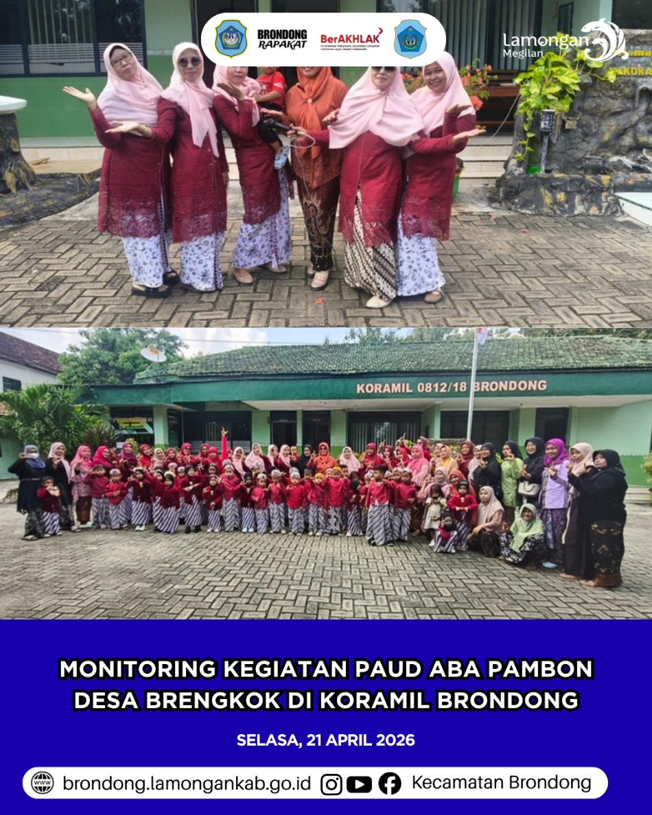 Foto: CAMAT BRONDONG TINJAU KUNJUNGAN EDUKASI SISWA PAUD ABA PAMBON DI KORAMIL BRONDONG