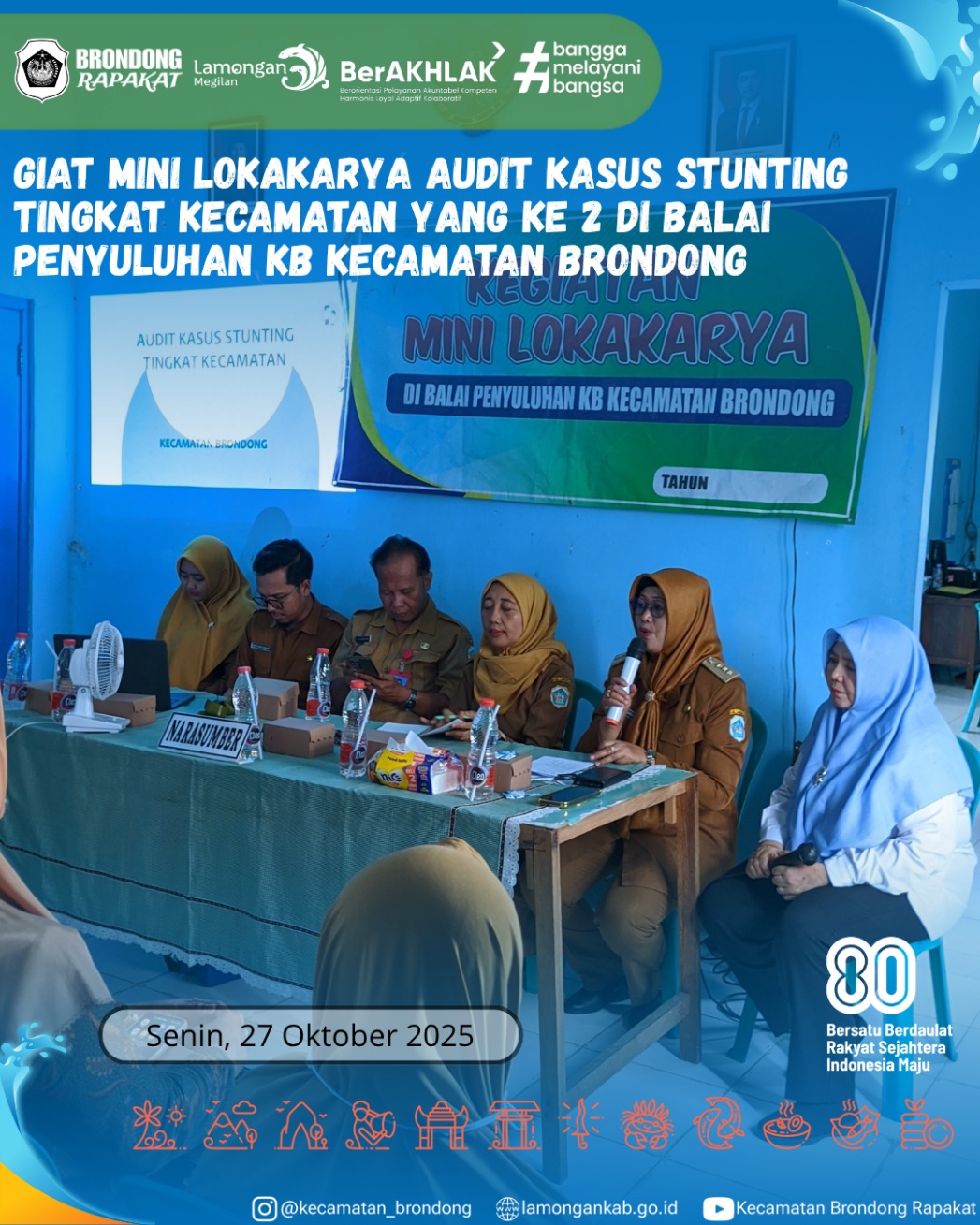 Foto: MINI LOKAKARYA AUDIT STUNTING TINGKAT KECAMATAN BRONDONG UNTUK OPTIMALISASI PENANGANAN