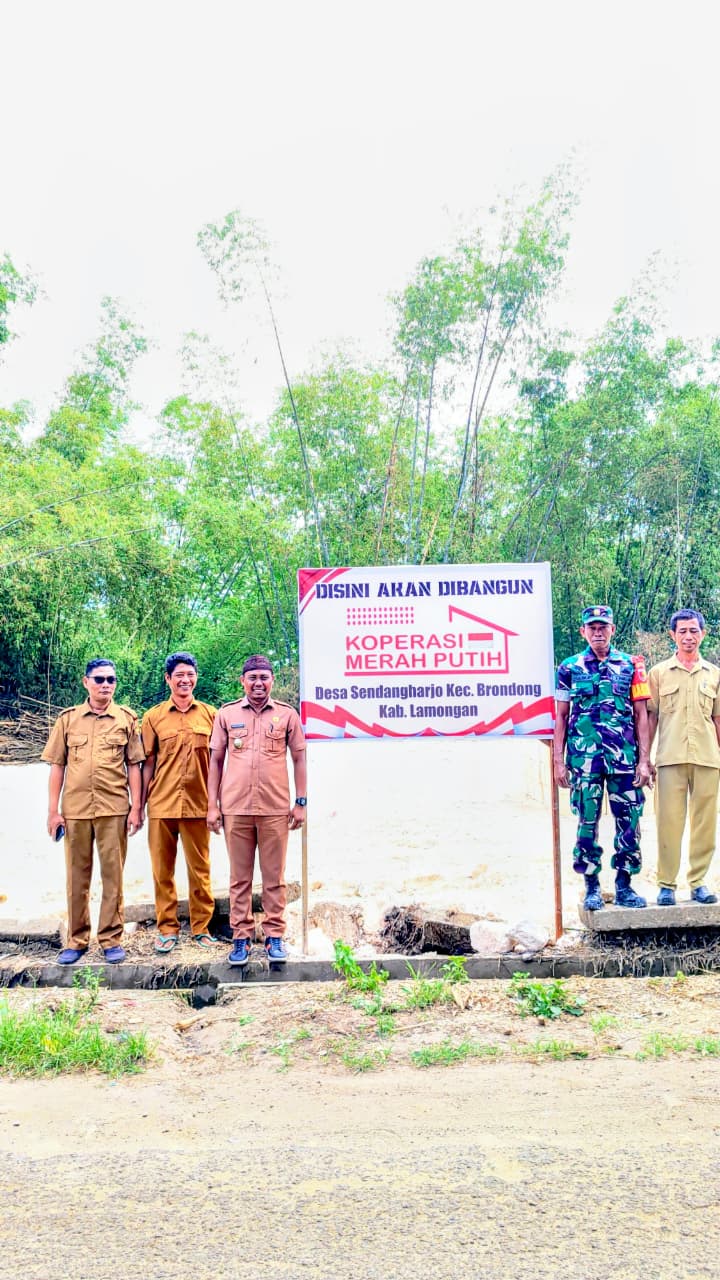 Foto: PROSES PEMBANGUNAN KOPRASI MERAH PUTIH DESA SENDANGHARJO KECAMATAN BRONDONG