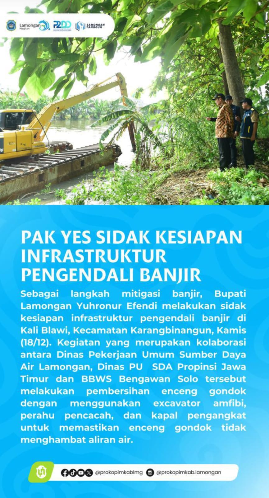 SIDAK KESIAPAN INFRASTRUKTUR PENGENDALI BANJIR