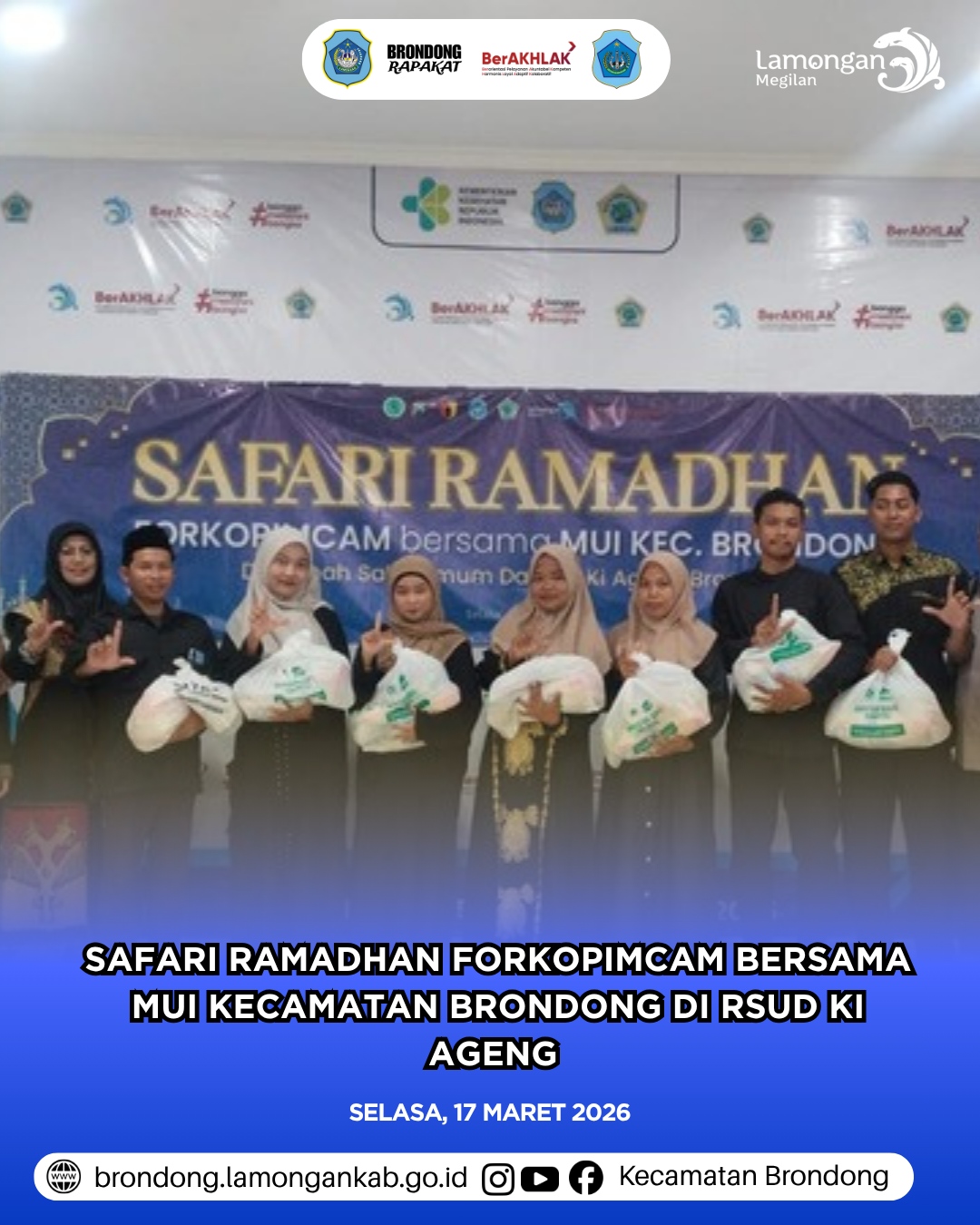 Foto: SAFARI RAMADHAN FORKOPIMCAM BRONDONG PERKUAT KEBERSAMAAN DI RSUD KI AGENG