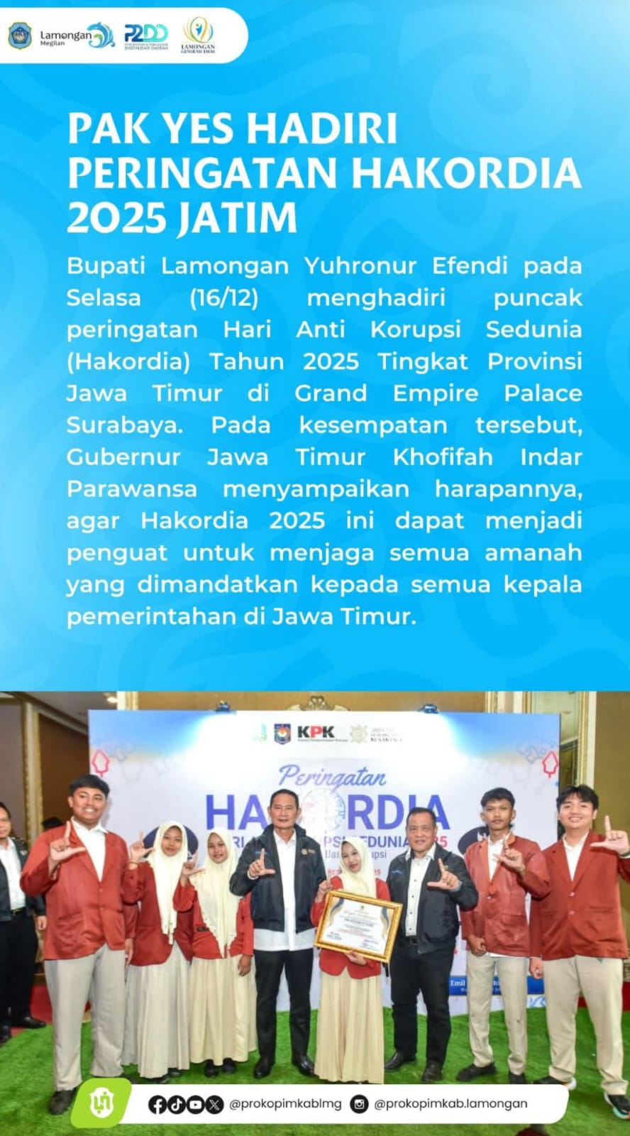 Foto: HAKORDIA JATIM, PAK YES HADIR
