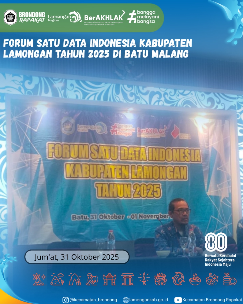 Foto: FORUM SATU DATA INDONESIA KABUPATEN LAMONGAN TAHUN 2025 DI BATU MALANG