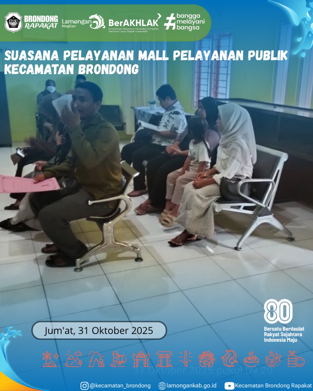 Foto: SUASANA PELAYANAN MALL PELAYANAN PUBLIK KECAMATAN BRONDONG