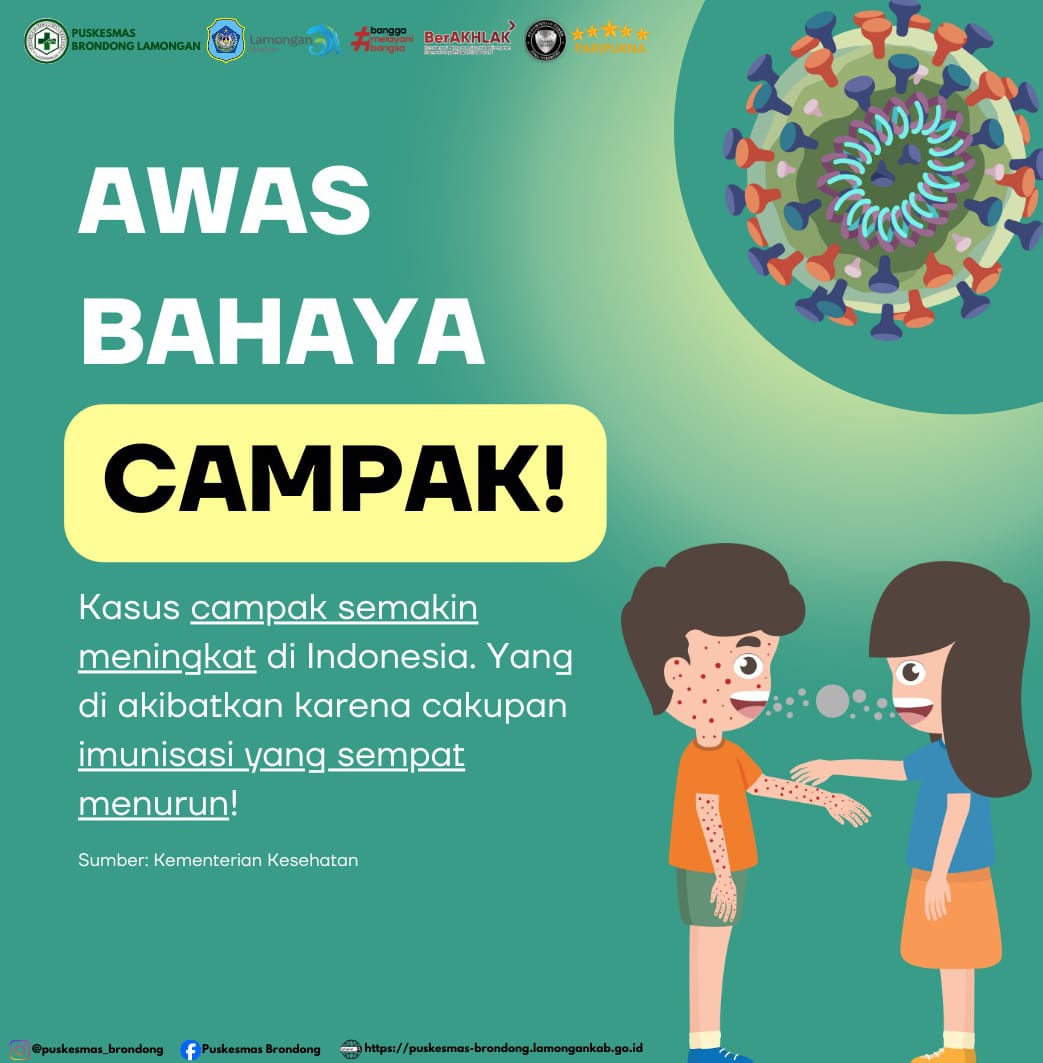 Foto: WASPADA CAMPAK! PUSKESMAS BRONDONG AJAK MASYARAKAT LINDUNGI ANAK DENGAN IMUNISASI