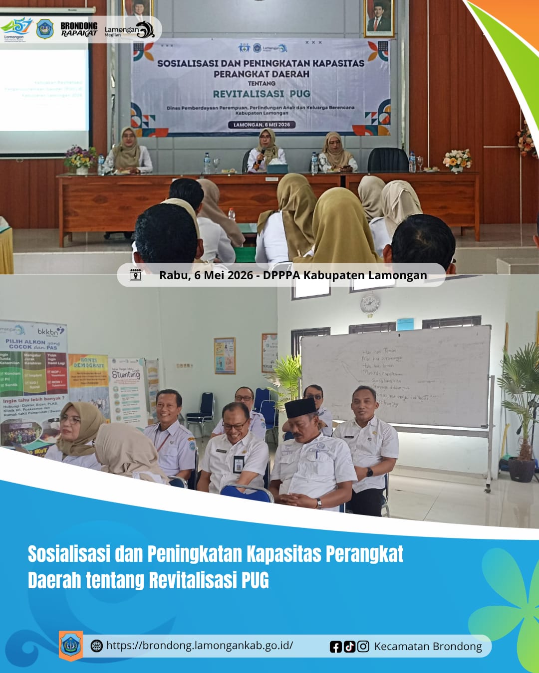 Foto: SOSIALISASI DAN PENINGKATAN KAPASITAS PERANGKAT DAERAH TERKAIT REVITALISASI PENGARUSUTAMAAN GENDER (PUG) KABUPATEN LAMONGAN