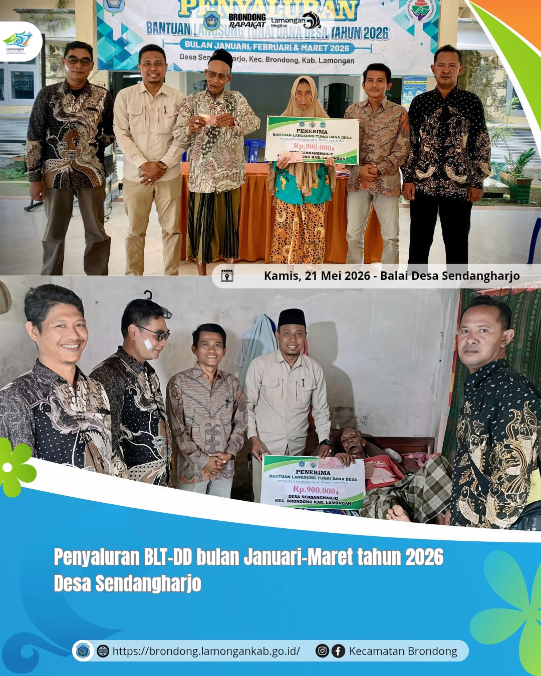 Foto: PENYALURAN BANTUAN LANGSUNG TUNAI DANA DESA BULAN JANUARI SAMPAI MARET DI DESA SENDANGHARJO
