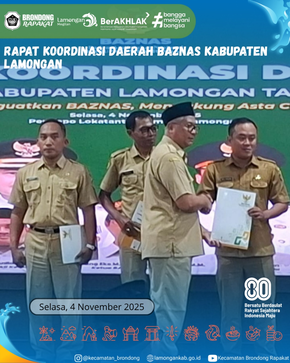 Foto: RAPAT KOORDINASI DAERAH DAN PENYERAHAN SK UPZ BAZNAS KABUPATEN LAMONGAN
