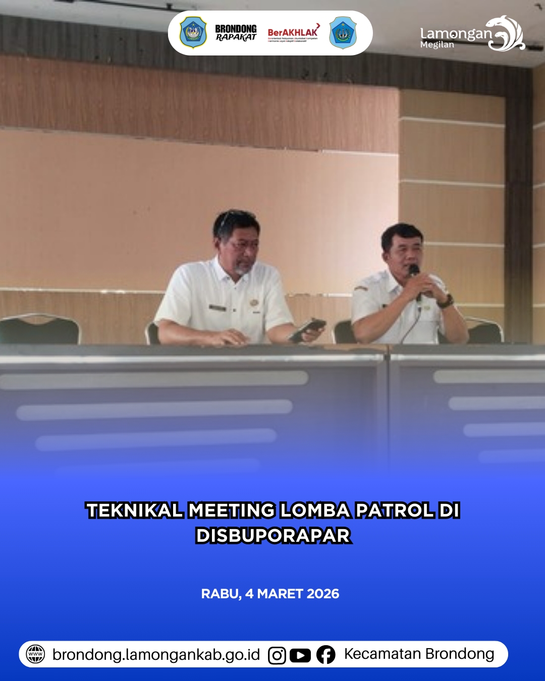 Foto: TEKNIKAL MEETING LOMBA PATROL SAHUR, DISBUPORAPAR MATANGKAN JUKNIS PELAKSANAAN