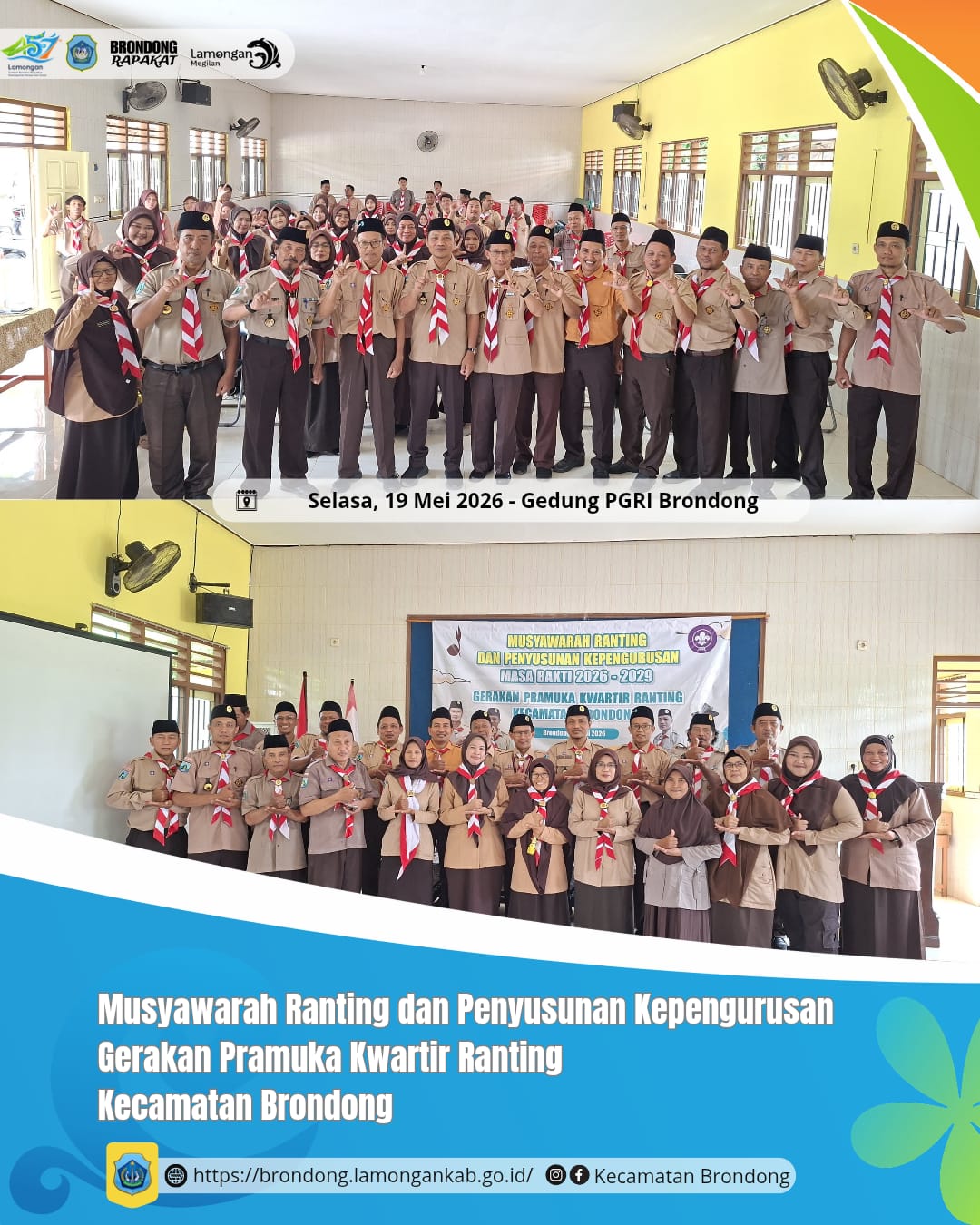 Foto: MUSYAWARAH RANTING DAN PENYUSUNAN PENGURUSAN GERAKAN PRAMUKA KWARTIR RANTING KECAMATAN BRONDONG PERIODE 2026-2029