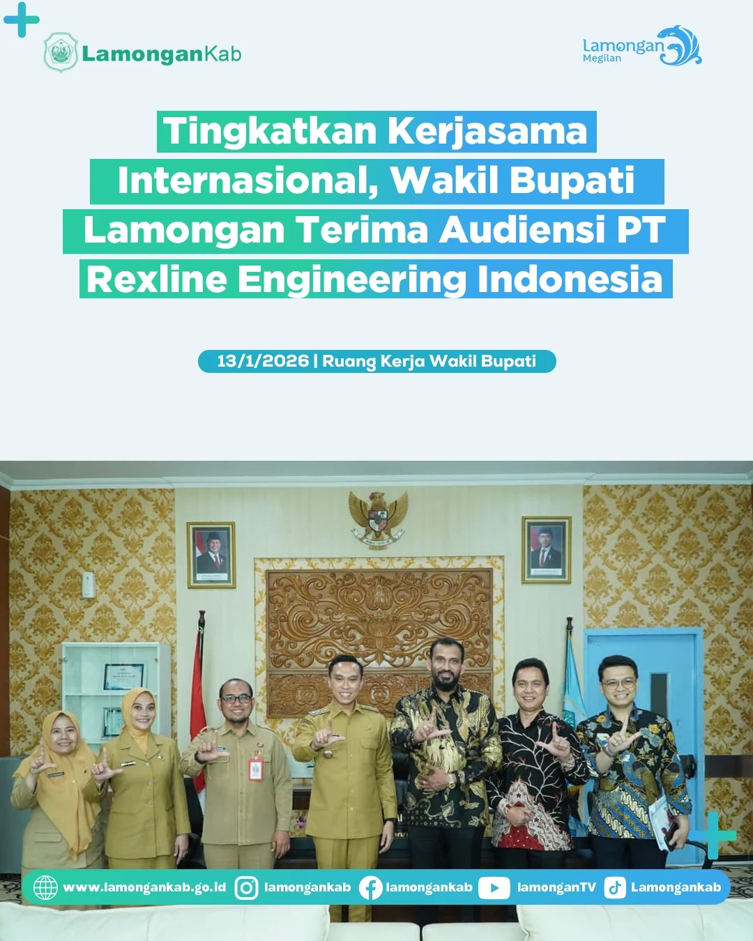 Foto: WABUP TERIMA AUDIENSI PT REXLINE ENGINEERING INDONESIA