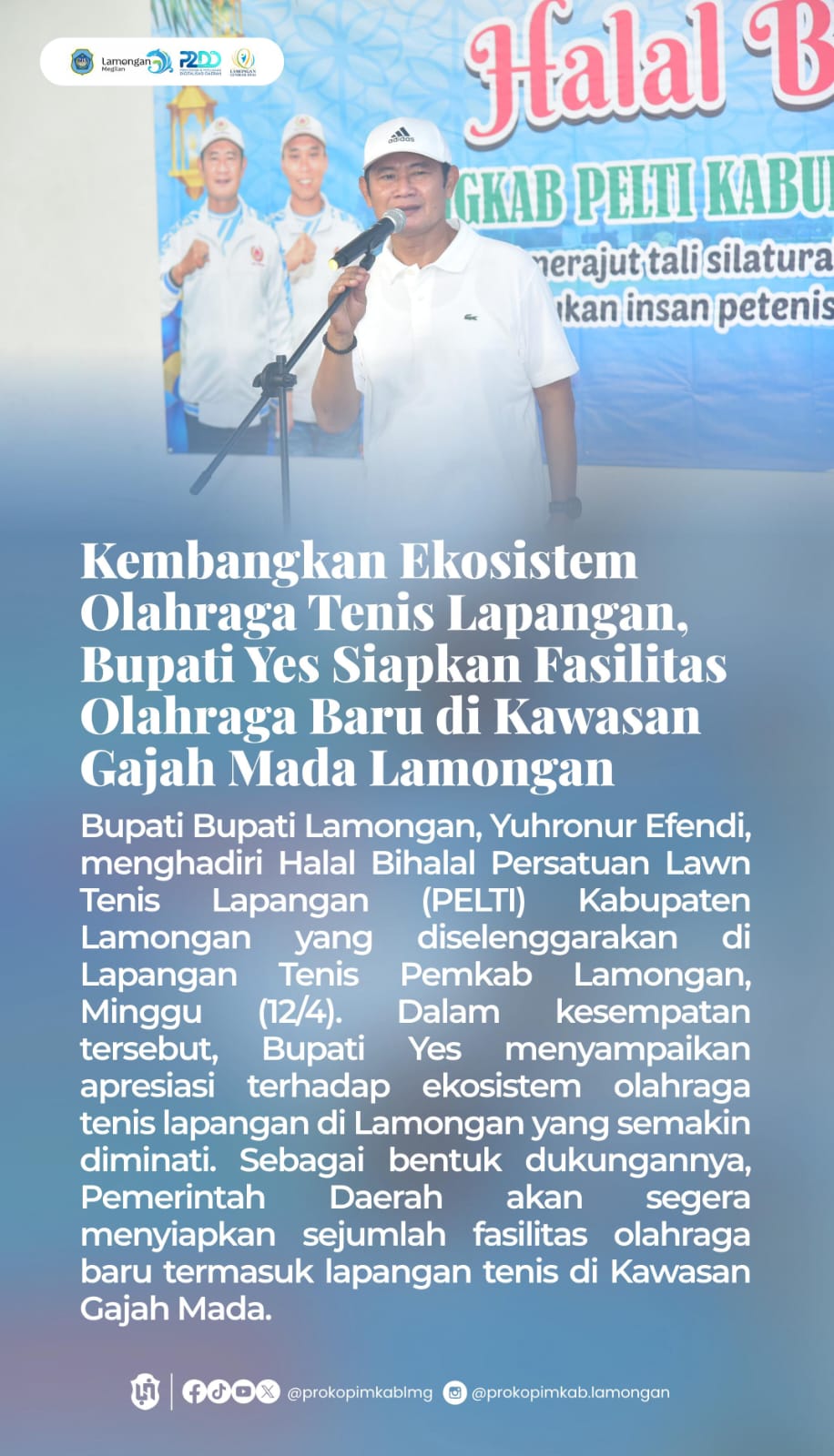 Foto: HALAL BIHALAL PERSATUAN LAWN TENIS LAPANGAN (PELTI)