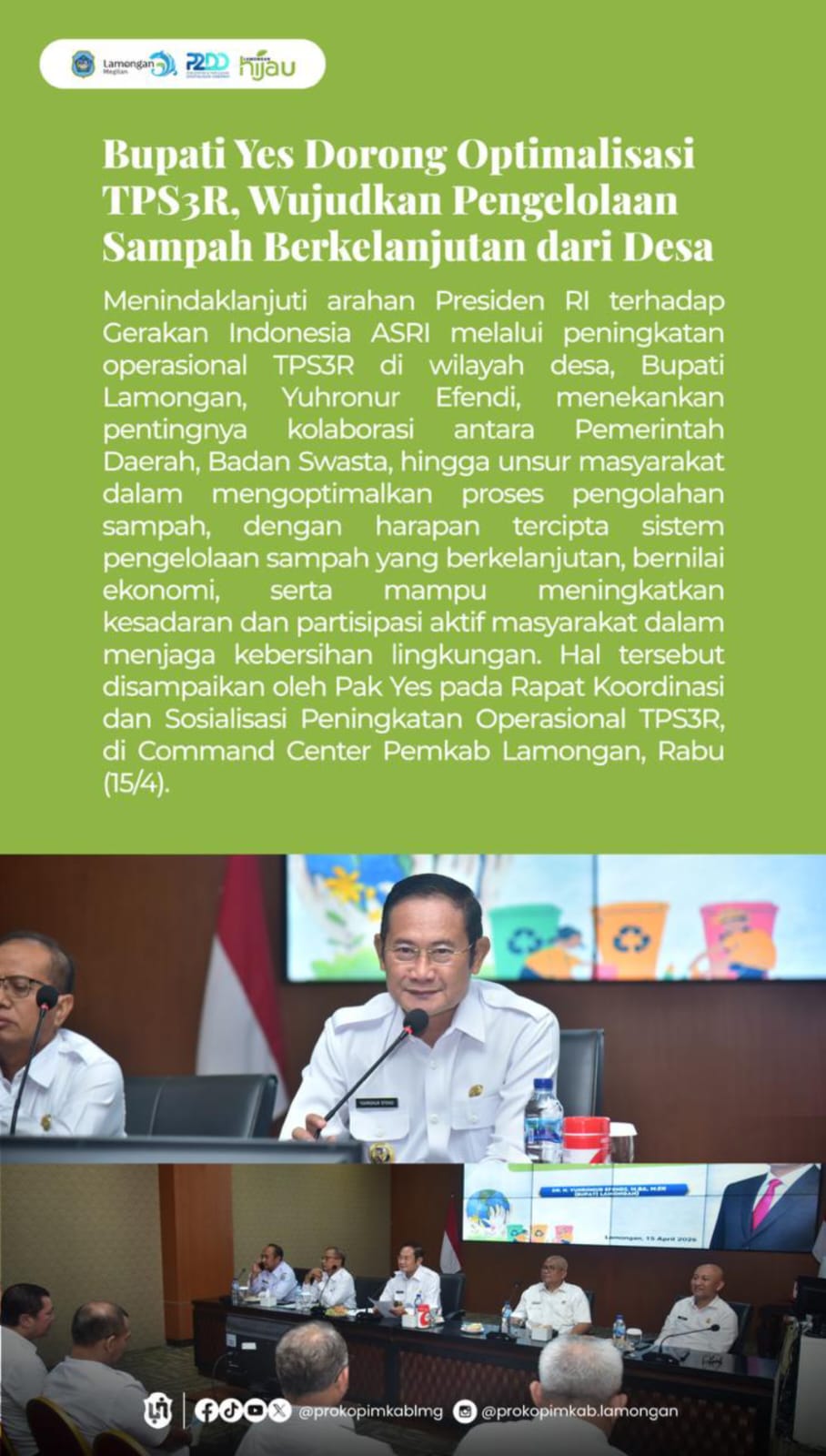 Foto: OPTIMALISASI PS3R WUJUDKAN PENGELOLAAN SAMPAH BERKELANJUTAN DARI DESA