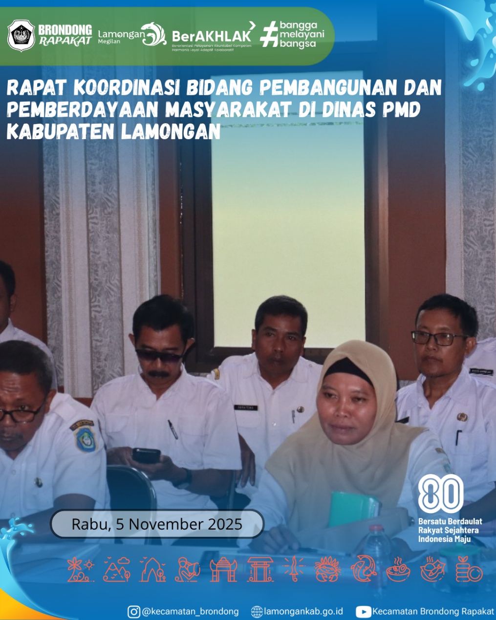 Foto: RAPAT KOORDINASI BIDANG PEMBANGUNAN DAN PEMBERDAYAAN MASYARAKAT DI DINAS PMD KABUPATEN LAMONGAN