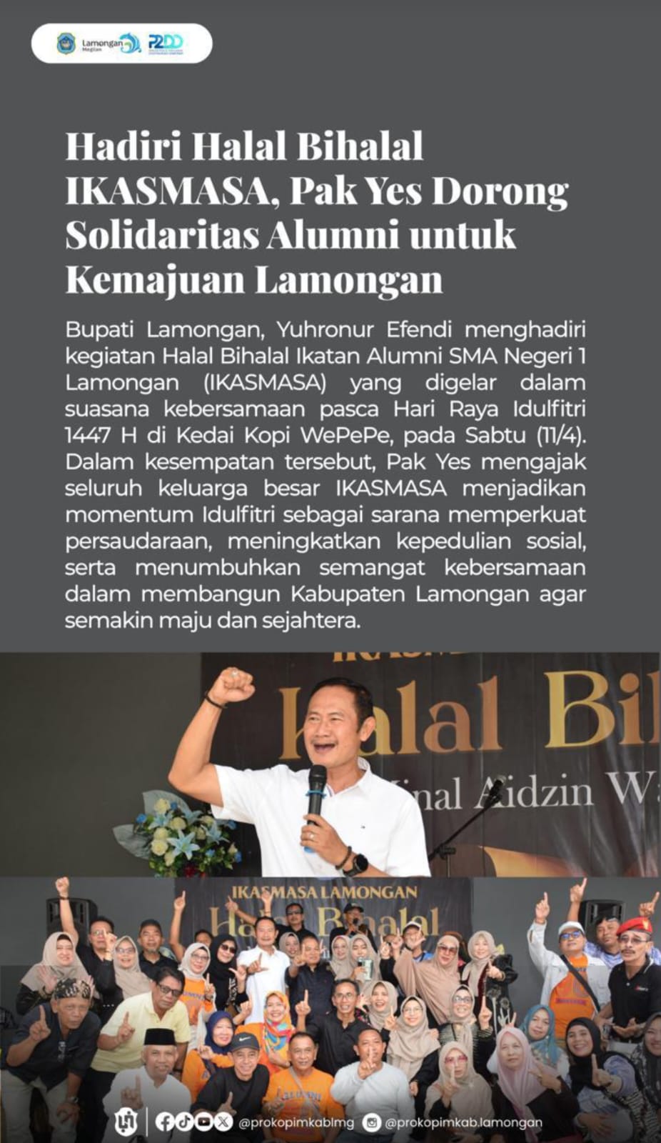 Foto: HALAL BIHALAL IKASMASA DI KEDAI KOPI WEPEPE