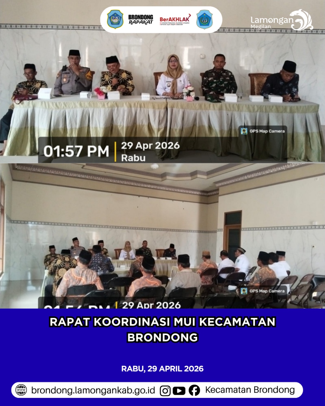 Foto: RAPAT KOORDINASI MAJELIS ULAMA INDONESIA KECAMATAN BRONDONG DALAM RANGKA PENGUATAN SINERGI WILAYAH