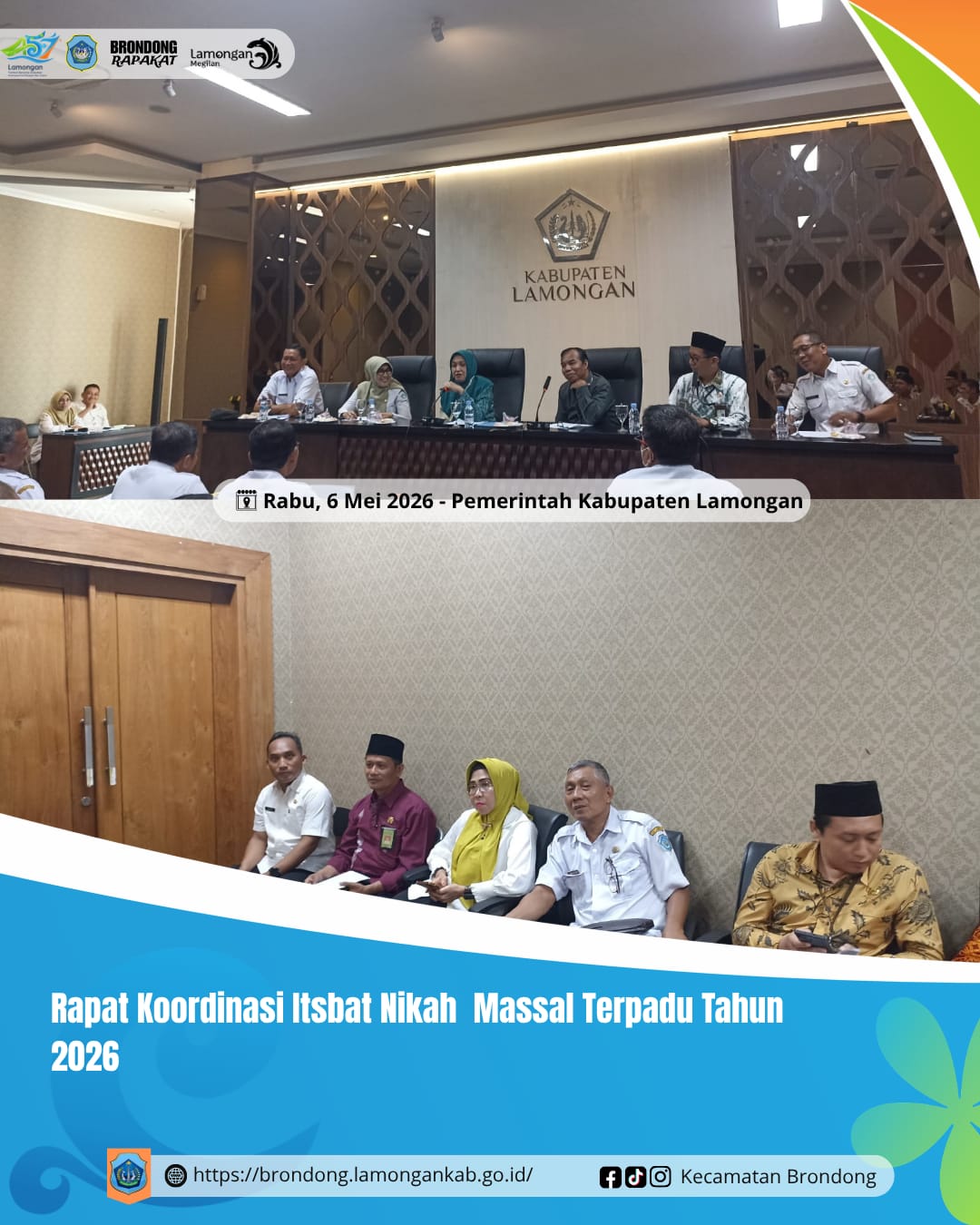 Foto: RAPAT KOORDINASI PERSIAPAN ITSBAT NIKAH MASSAL TERPADU DALAM RANGKA PERINGATAN HARI JADI LAMONGAN KE-457