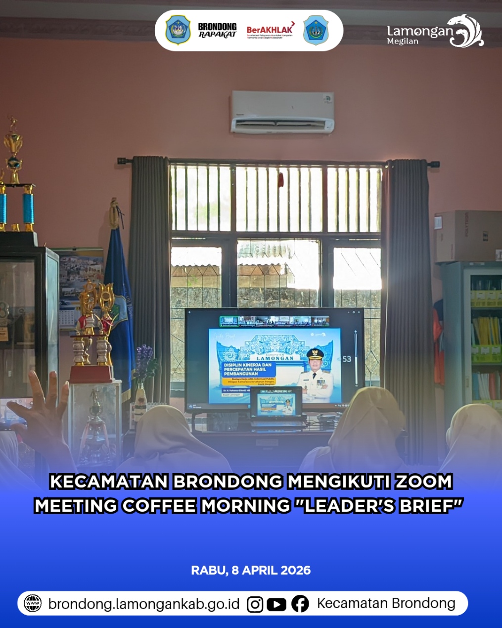 Foto: KOORDINASI VIRTUAL LEADER'S BRIEF TERKAIT TRANSFORMASI BUDAYA KERJA ASN DAN PENGELOLAAN SAMPAH MODERN