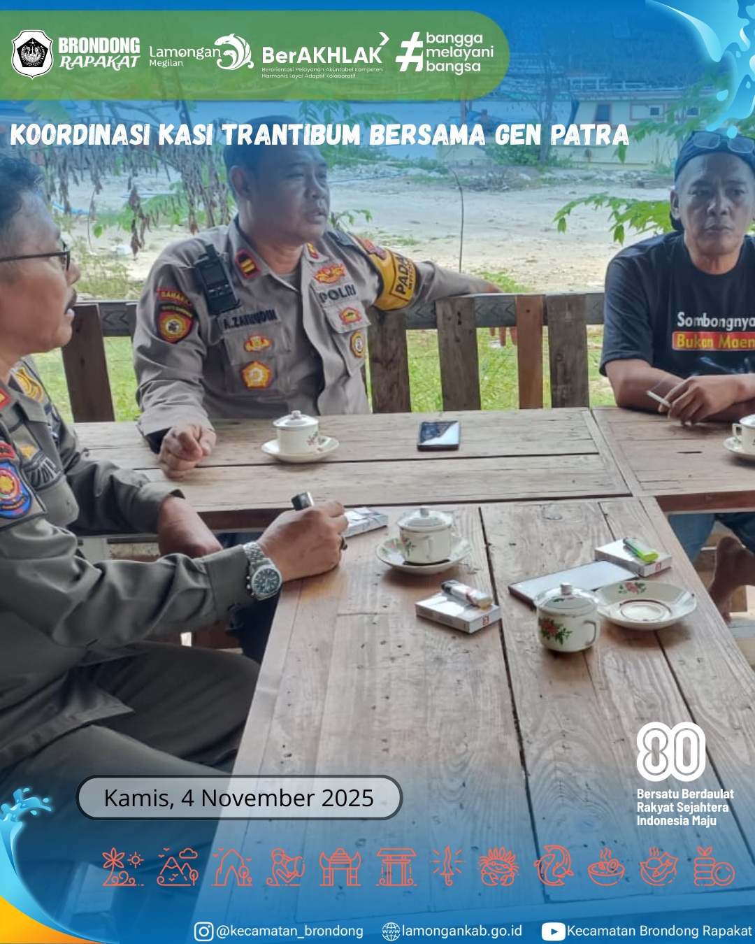 Foto: KOORDINASI TRANTIBUM DAN GEN PATRA JELANG AKSI UNJUK RASA DI PT QL