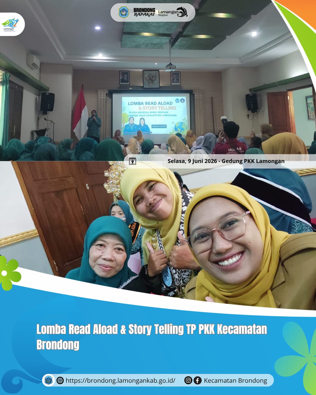 Foto: LOMBA READ ALOUD DAN STORY TELLING TP PKK DAN FORUM PAUD KABUPATEN LAMONGAN