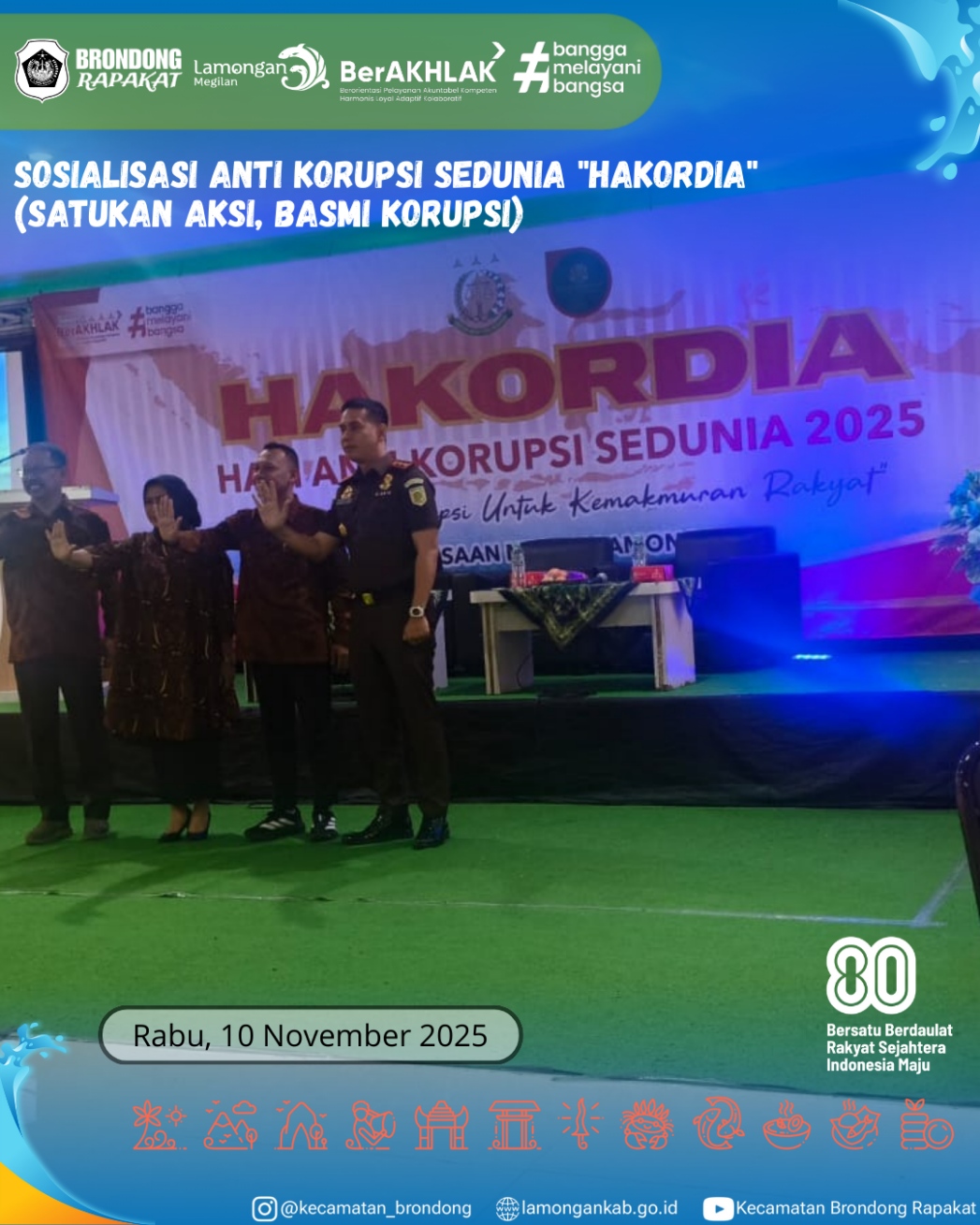Foto: SOSIALISASI ANTI KORUPSI PERINGATI HAKORDIA 2025 DI UNISLA