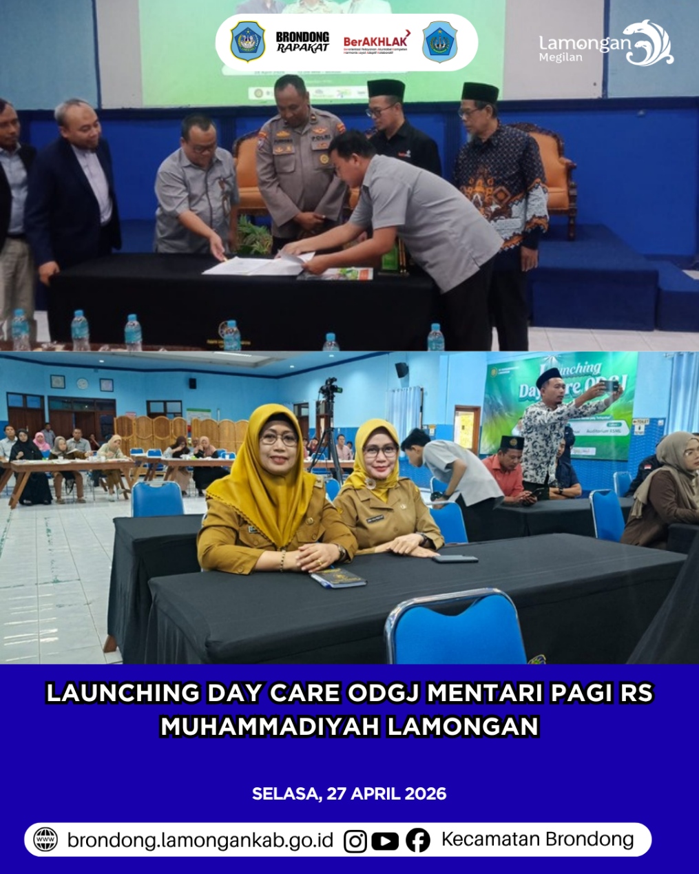 PELUNCURAN DAY CARE ODGJ MENTARI PAGI RUMAH SAKIT MUHAMMADIYAH LAMONGAN