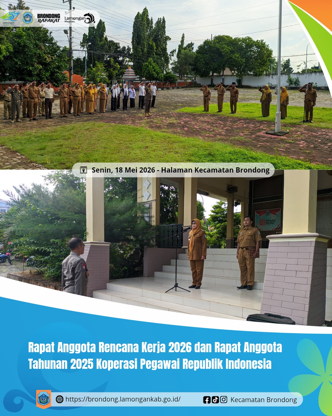 Foto: APEL SENIN PAGI KECAMATAN BRONDONG: PERSIAPAN PENYAMBUTAN KUNJUNGAN BUPATI LAMONGAN DAN AGENDA DAERAH