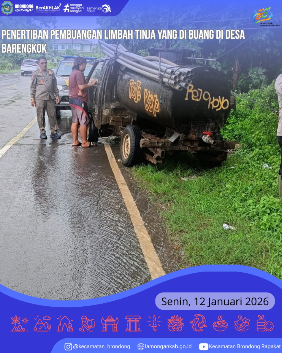 Foto: PENERTIBAN PEMBUANGAN LIMBAH TINJA LIAR DI DESA BRENGKOK