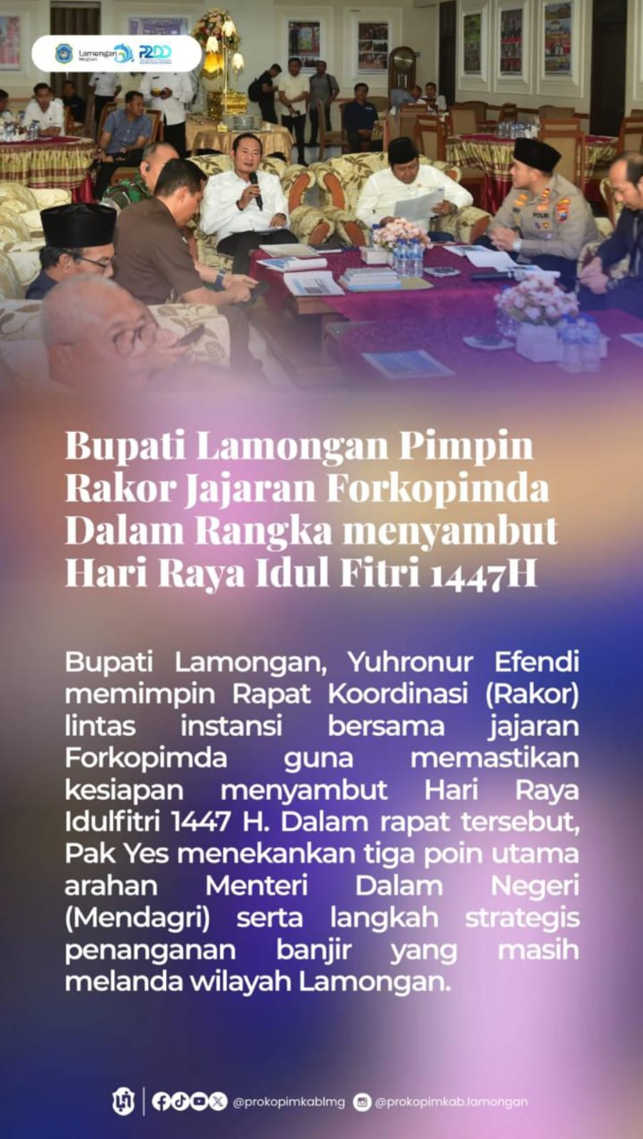 Foto: RAKOOR FORKOPIMDA SAMBUT HARI RAYA IDUL FITRI 1447H