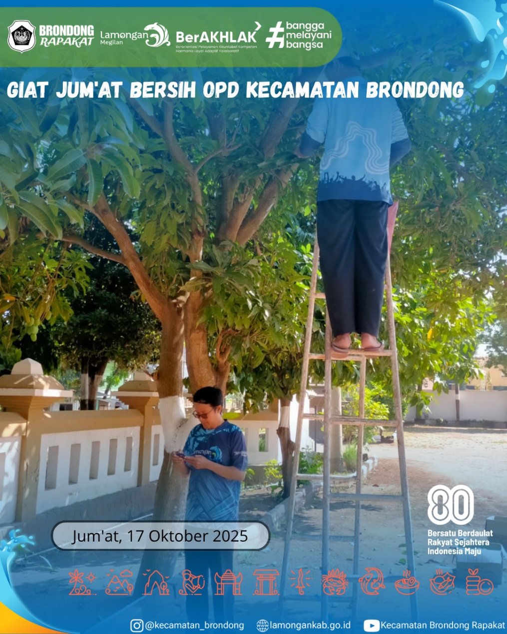 Foto: GIAT JUM’AT BERSIH OPD KECAMATAN BRONDONG