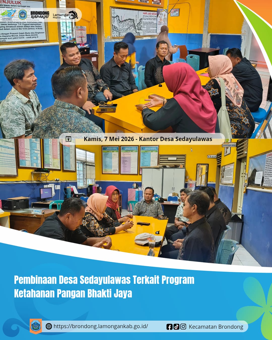 Foto: PEMBINAAN ADMINISTRASI DAN PROGRAM UNGGULAN DI DESA SEDAYULAWAS KECAMATAN BRONDONG