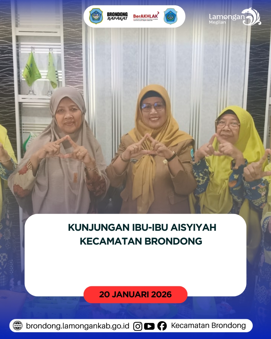 Foto: SILATURAHMI IBU-IBU ‘AISYIYAH KECAMATAN BRONDONG BERSAMA IBU CAMAT