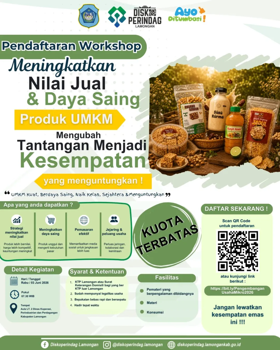 Foto: PENDAFTARAN WORKSHOP PENGEMBANGAN USAHA MIKRO