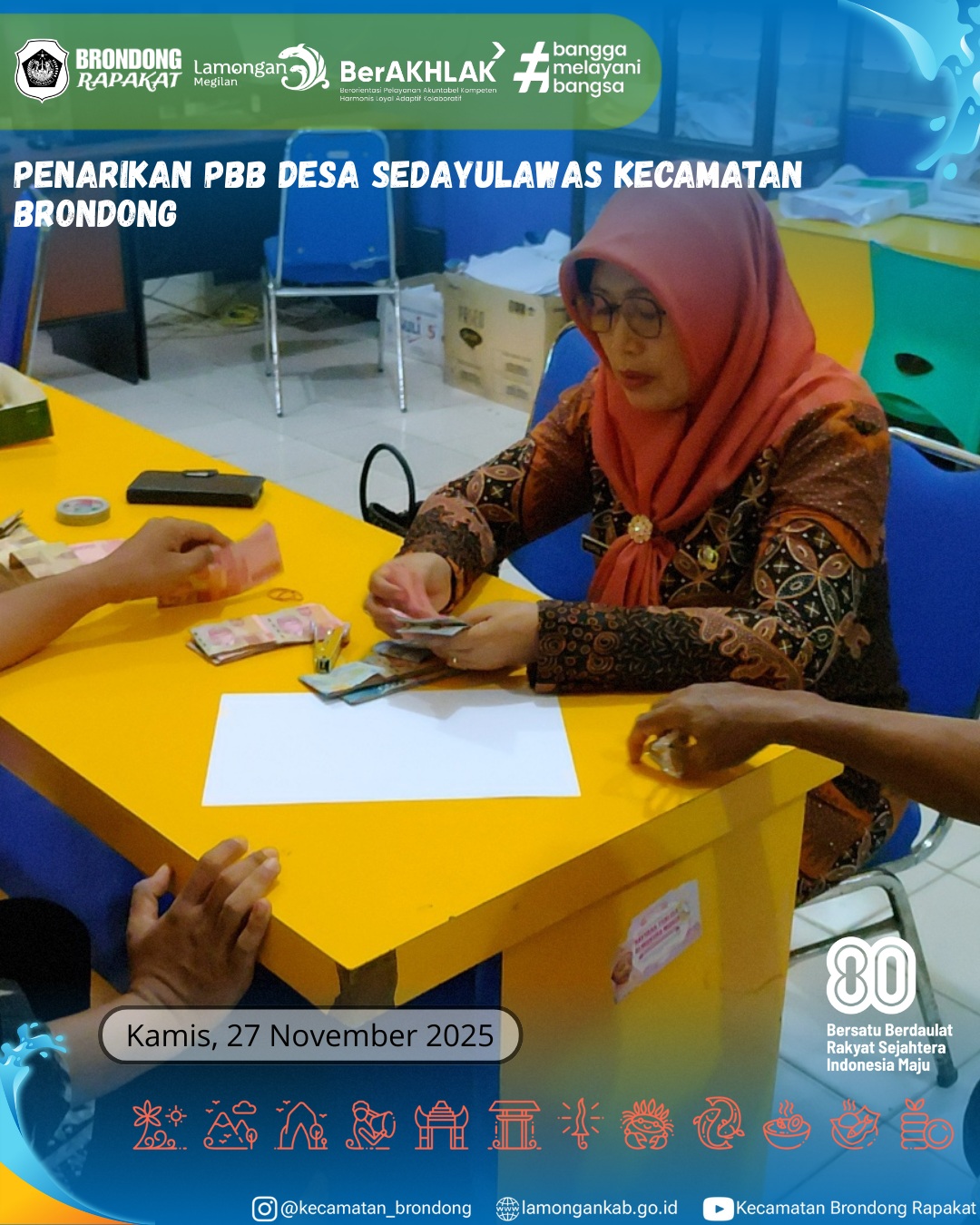 Foto: PENARIKAN PBB DESA SEDAYULAWAS KECAMATAN BRONDONG