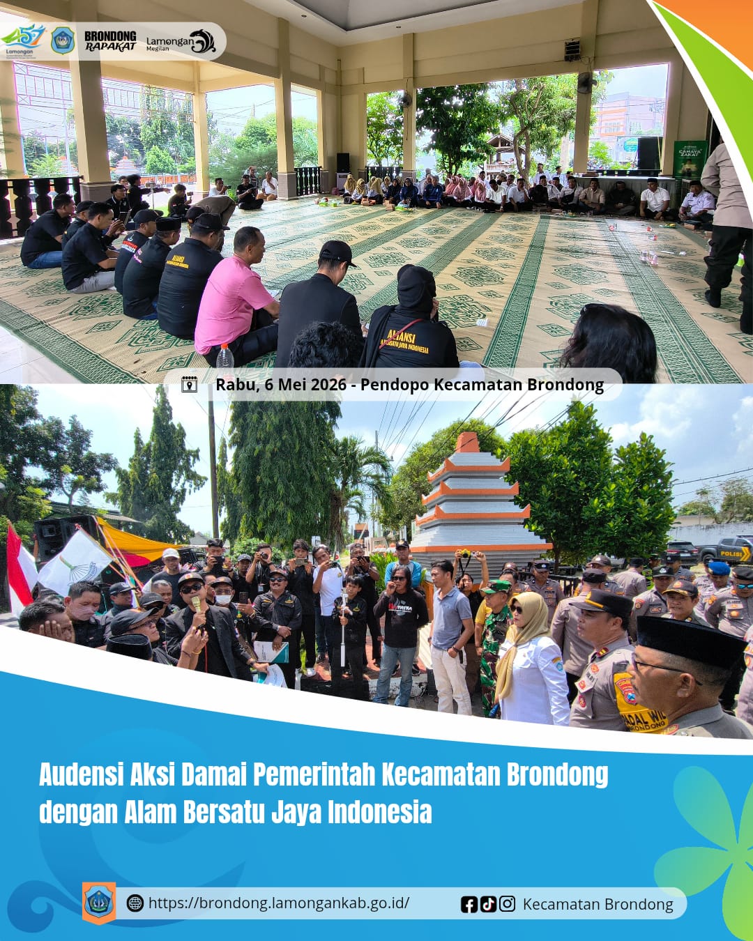 Foto: AUDIENSI PEMERINTAH KECAMATAN BRONDONG BERSAMA ALIANSI ALAM BERSATU JAYA INDONESIA TERKAIT PROGRAM KETAHANAN PANGAN