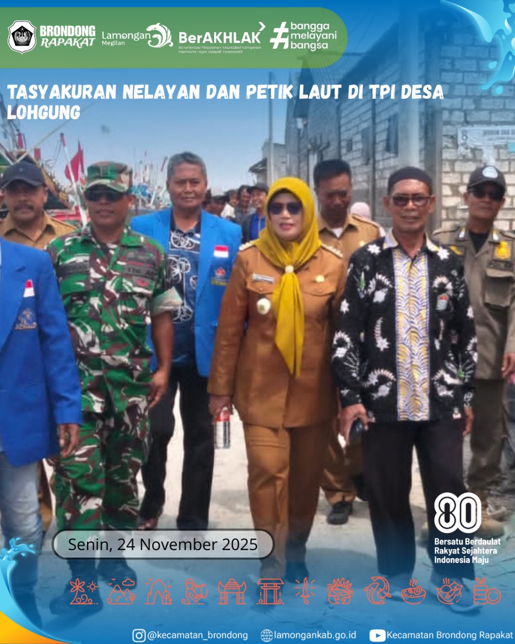 Foto: TASYAKURAN DAN PETIK LAUT DI TPI DESA LOHGUNG