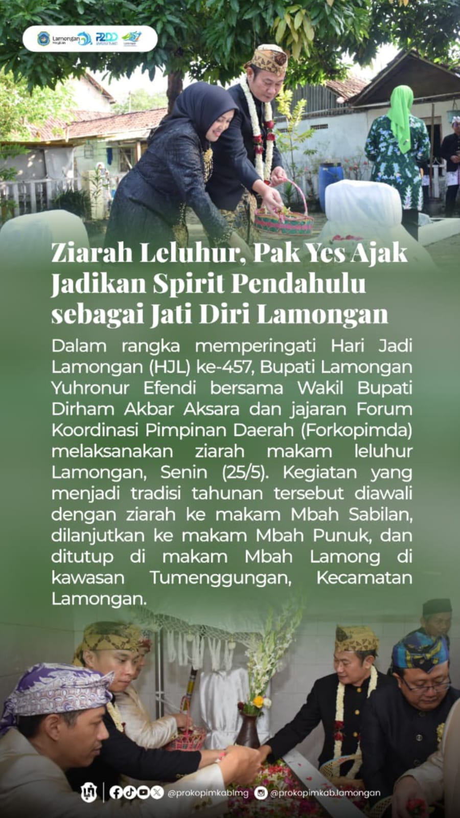 Foto: ZIARAH MAKAM MBAH LAMONG DI TEMENGGUNGAN